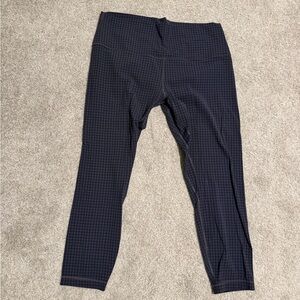 Lululemon align 25” Navy Checkered Leggings